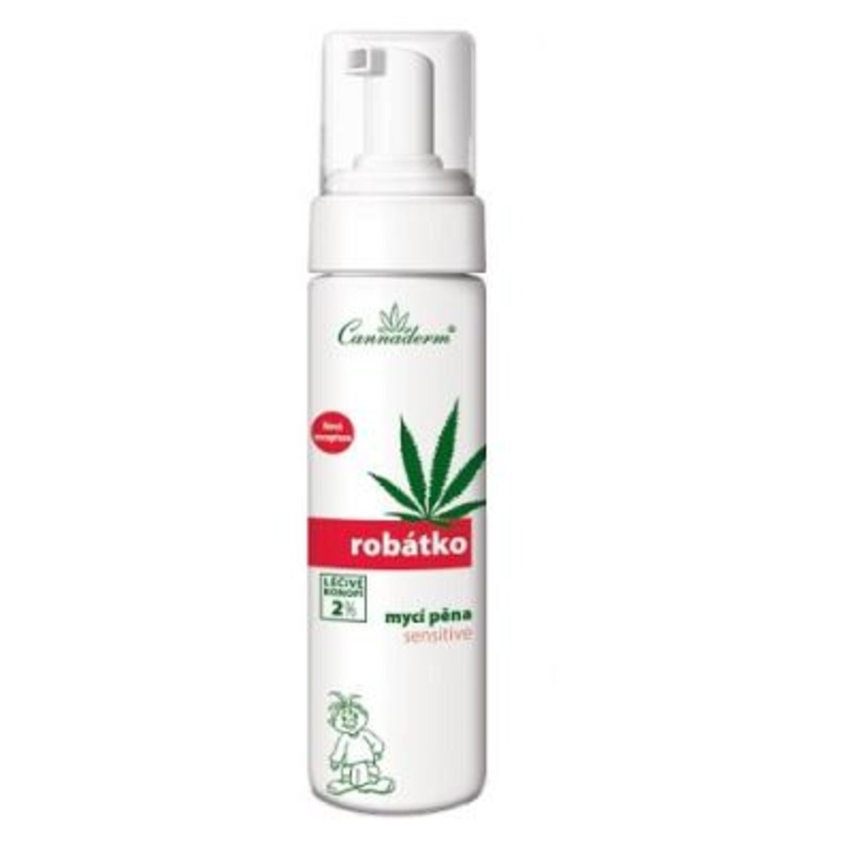 Cannaderm РОБАТКО ИЗМИВНА ПЯНА, 200 мл