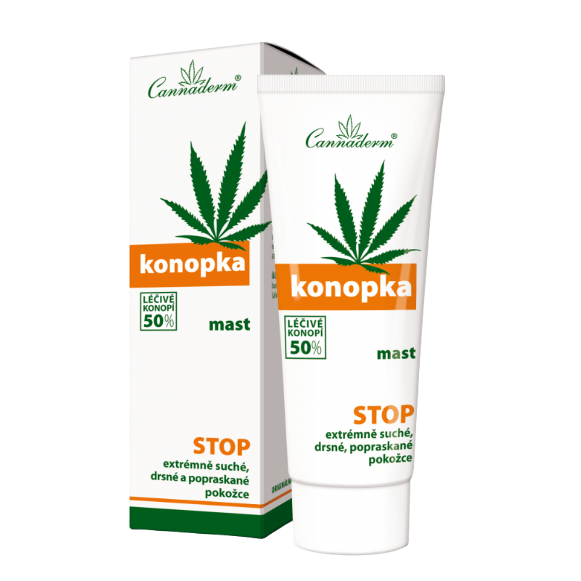 Cannaderm КОНОПКА - КРЕМ ЗА СУХА И НАПУКАНА КОЖА, 75 гр
