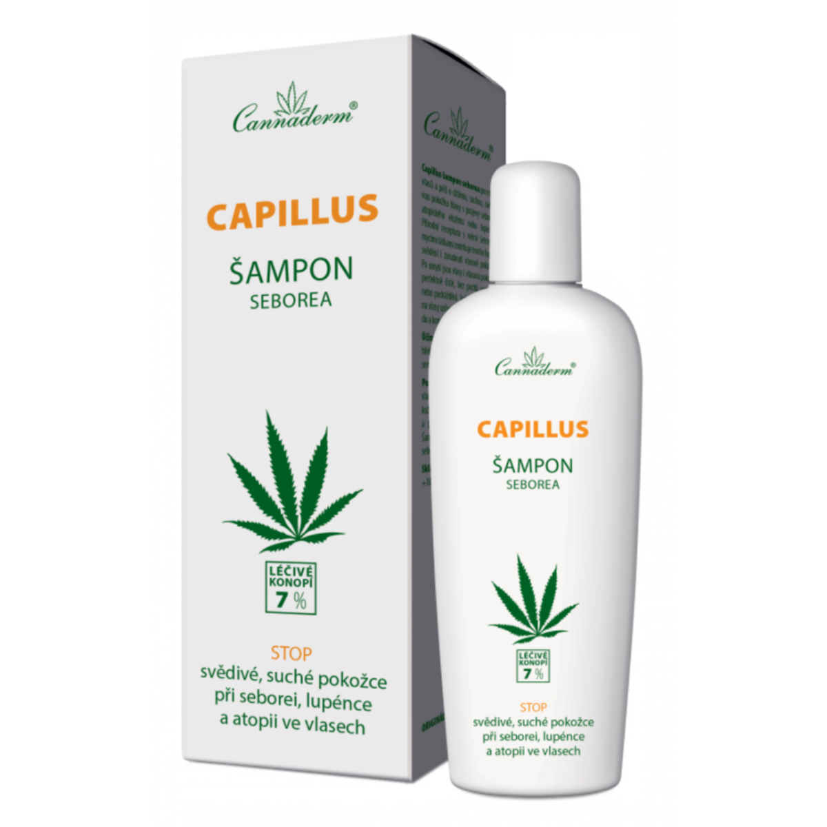 Cannaderm КАПИЛУС ШАМПОАН ПРОТИВ СЕБОРЕЯ, 150 мл