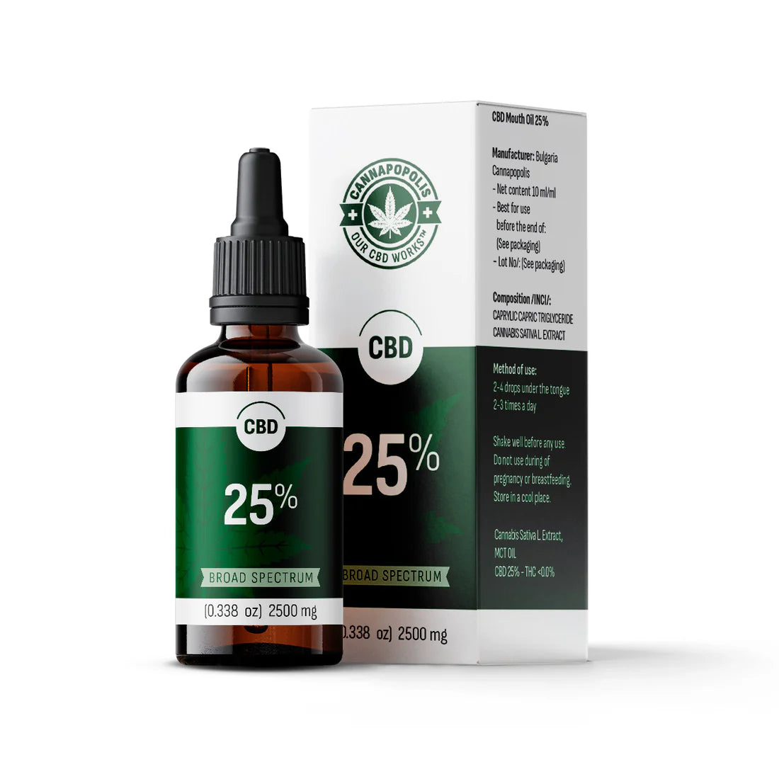 CBD масло 25%, CANNAPOPOLIS