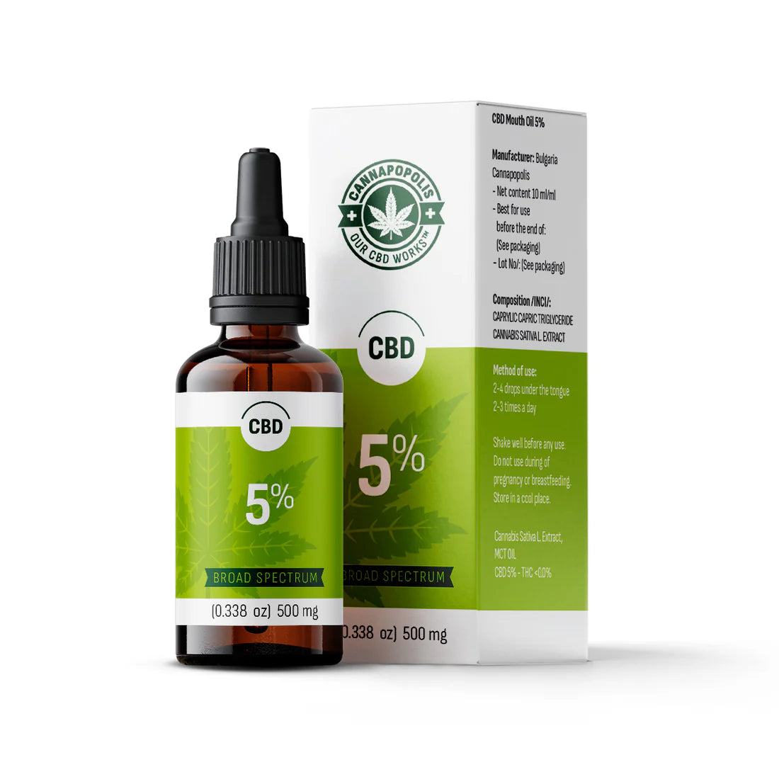 CBD масло 5%, CANNAPOPOLIS