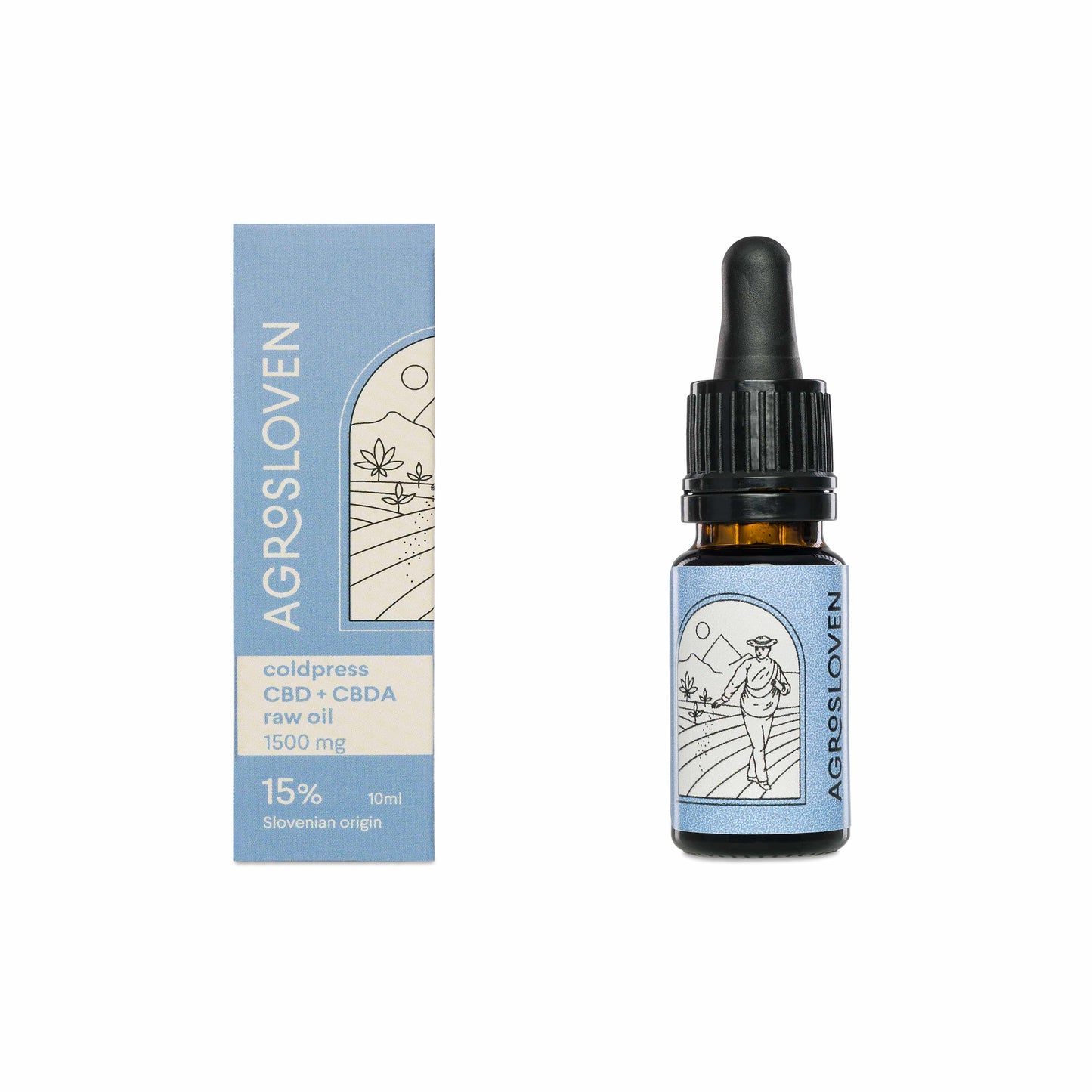 RAW CBD+CBDa конопено масло Agrosloven 15%, 10 ml