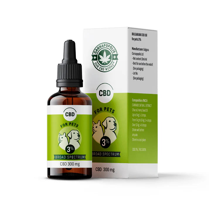 CBD масло за животни 3%, CANNAPOPOLIS