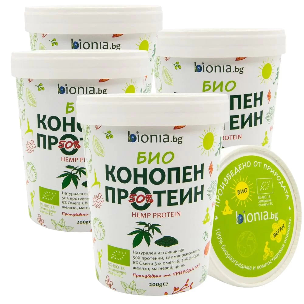 БИО КОНОПЕН ПРОТЕИН ОРГАНИЧЕН на прах, HEMP PROTEIN, 1КГ, BIONIA
