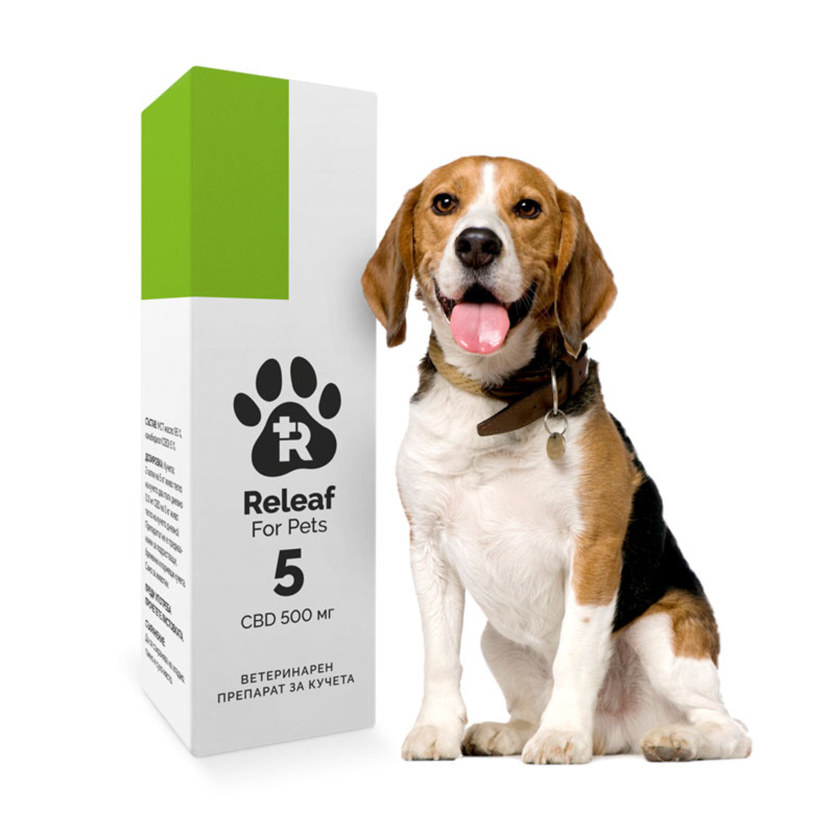 RELEAF 5 CBD МАСЛО ЗА КУЧЕТА 500 МГ