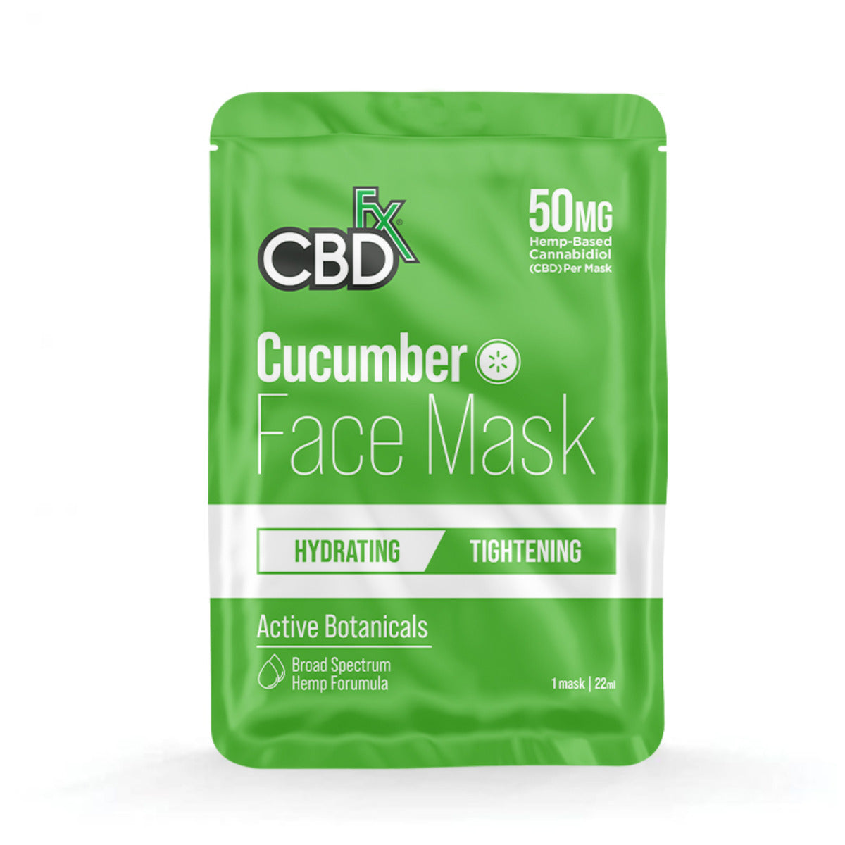 CBDFX CUCUMBER ХИДРАТИРАЩA И СТЯГАЩA МАСКА ЗА ЛИЦЕ С КРАСТАВИЦА
