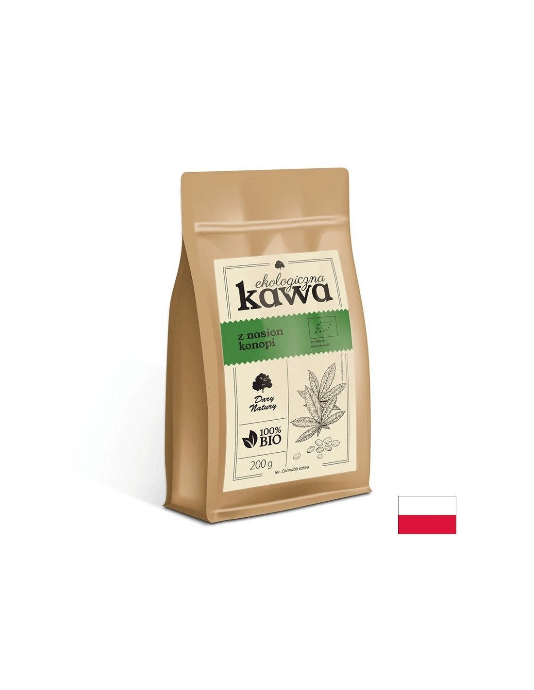 Ekologiczna Kawa z nasion Konopi БИО Кафе от Конопено семе 200 гр