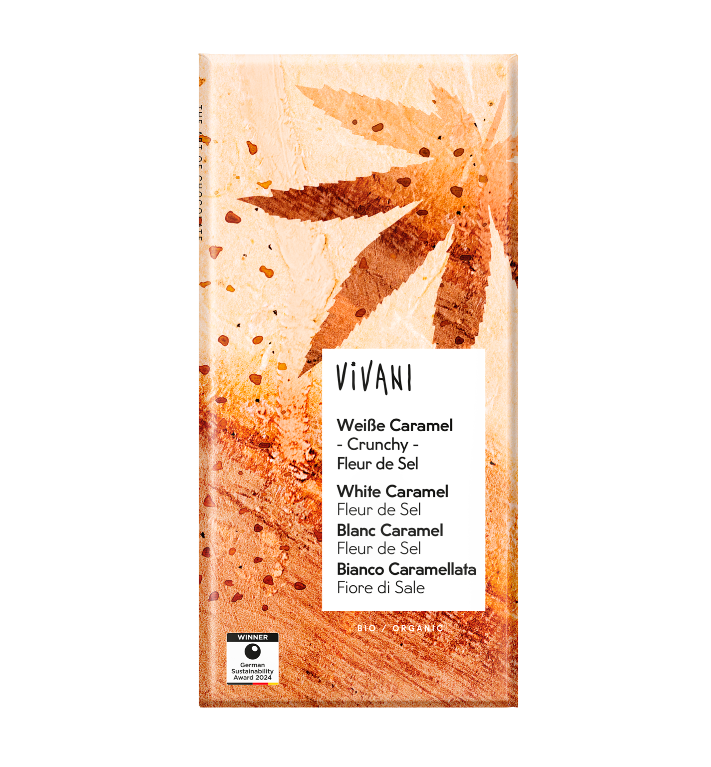 Бял шоколад с коноп и карамел, Vivani, 80g