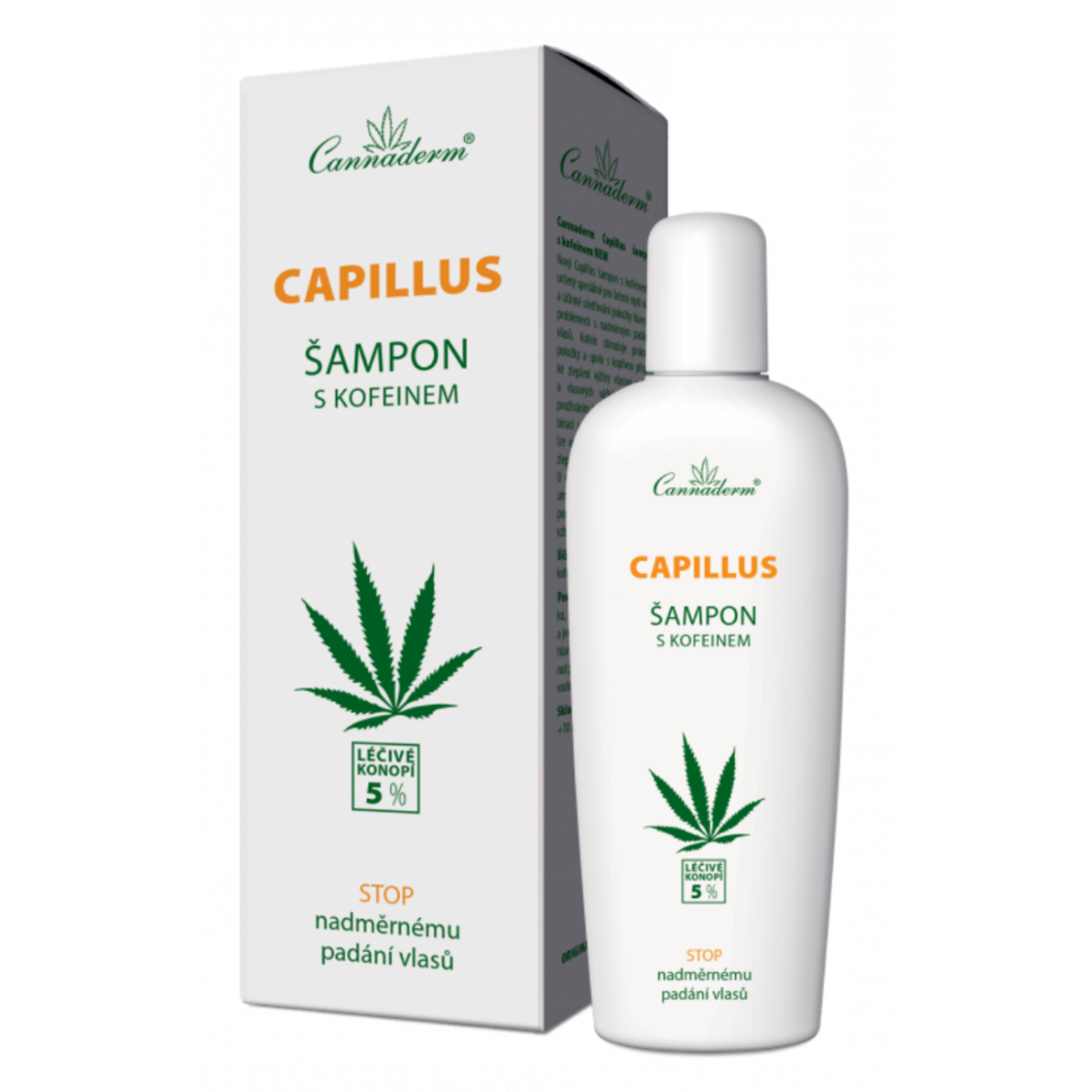 Cannaderm КАПИЛУС ШАМПОАН С КОФЕИН, 150 мл
