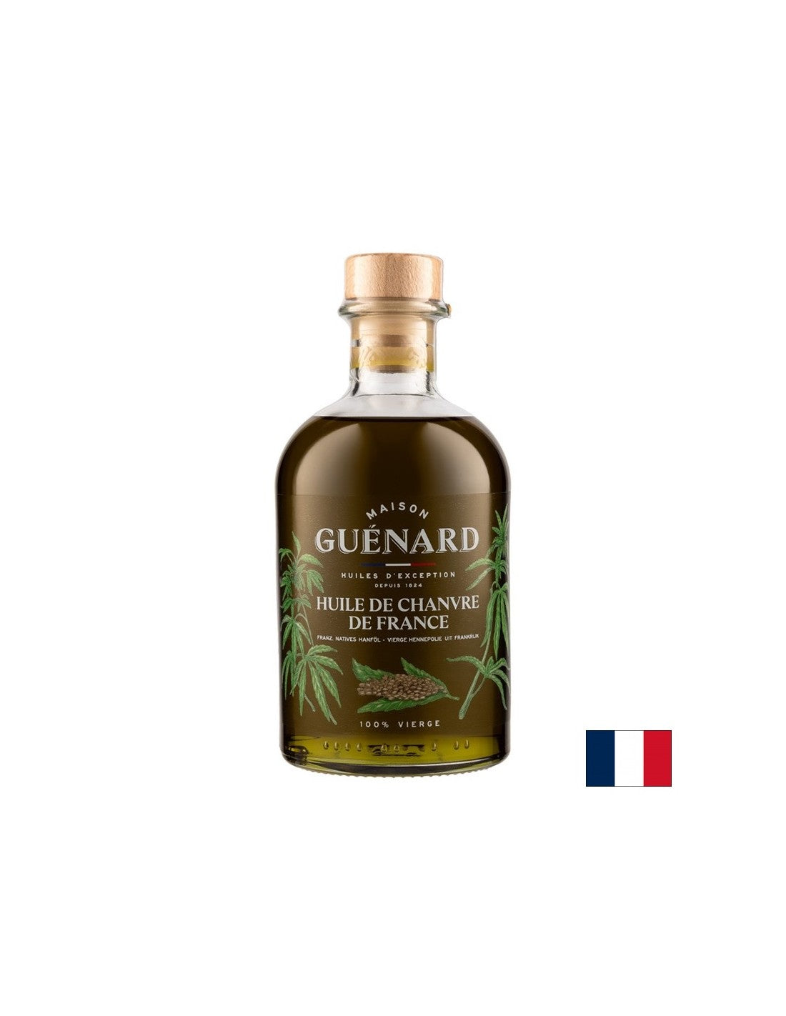Huile de Chanvre de France Студено пресовано конопено масло, 240 ml